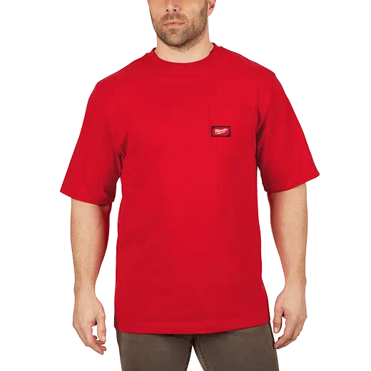 601R, 601RS, 601RM, 601RL, 601RXL, 601RXXL, 601R3XL - Short Sleeve Heavy Duty Pocket T-Shirt
